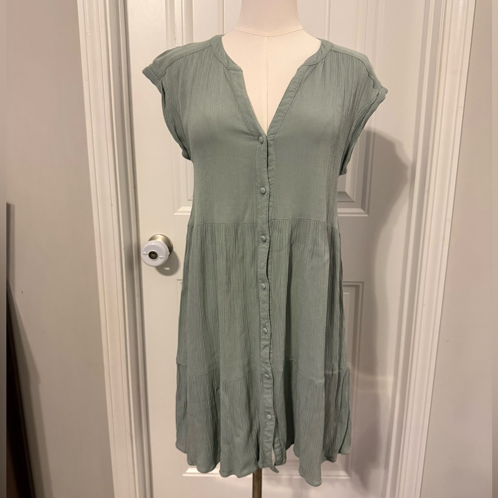 BE COOL Sage Green Mini Dress